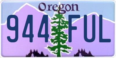 OR license plate 944FUL