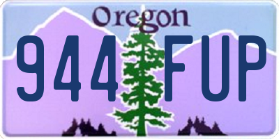 OR license plate 944FUP