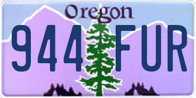 OR license plate 944FUR