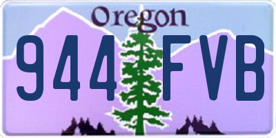 OR license plate 944FVB