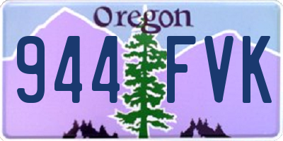OR license plate 944FVK