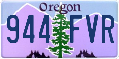 OR license plate 944FVR