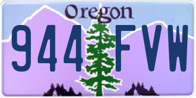 OR license plate 944FVW