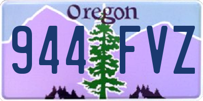 OR license plate 944FVZ