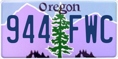 OR license plate 944FWC