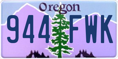 OR license plate 944FWK
