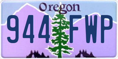 OR license plate 944FWP