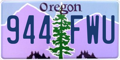 OR license plate 944FWU
