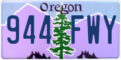 OR license plate 944FWY