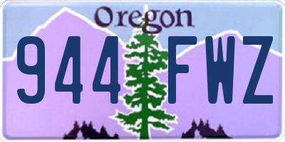 OR license plate 944FWZ