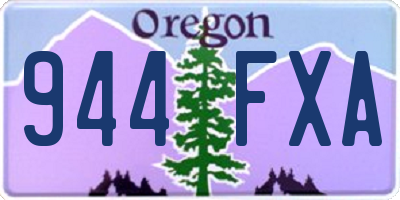 OR license plate 944FXA