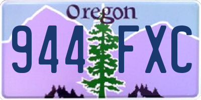 OR license plate 944FXC