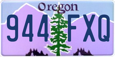 OR license plate 944FXQ