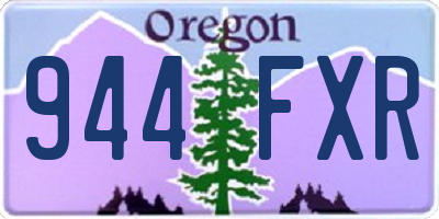 OR license plate 944FXR