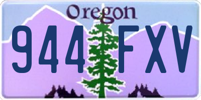 OR license plate 944FXV