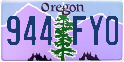 OR license plate 944FYO