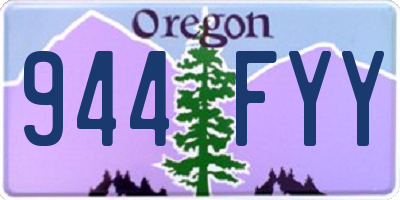 OR license plate 944FYY