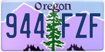 OR license plate 944FZF