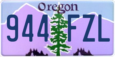 OR license plate 944FZL