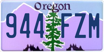 OR license plate 944FZM