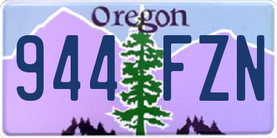 OR license plate 944FZN