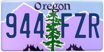 OR license plate 944FZR