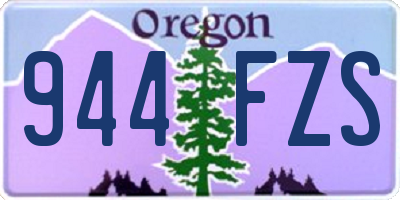 OR license plate 944FZS