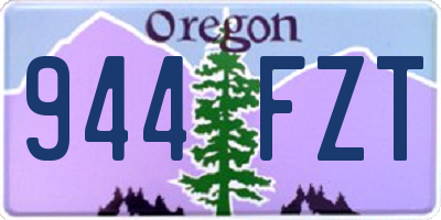 OR license plate 944FZT