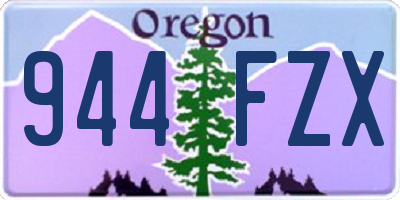 OR license plate 944FZX