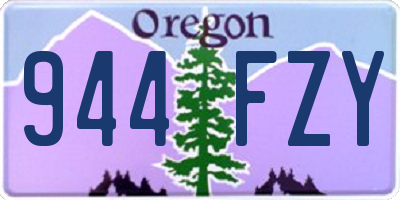 OR license plate 944FZY
