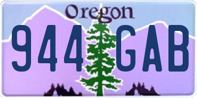 OR license plate 944GAB