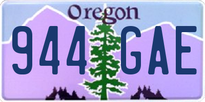 OR license plate 944GAE