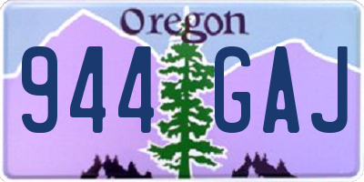 OR license plate 944GAJ