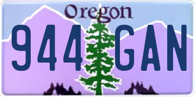 OR license plate 944GAN