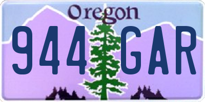 OR license plate 944GAR