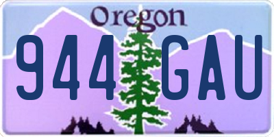 OR license plate 944GAU