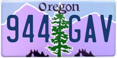 OR license plate 944GAV