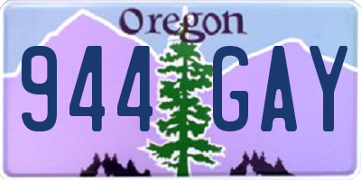 OR license plate 944GAY