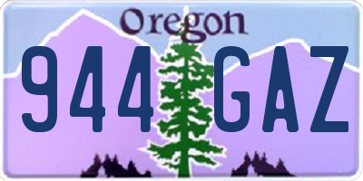 OR license plate 944GAZ