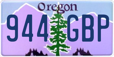 OR license plate 944GBP