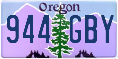 OR license plate 944GBY