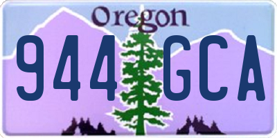 OR license plate 944GCA