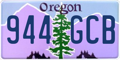 OR license plate 944GCB