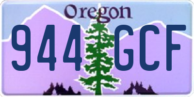 OR license plate 944GCF