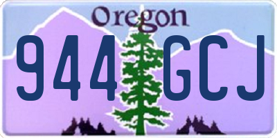 OR license plate 944GCJ