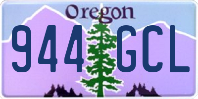 OR license plate 944GCL