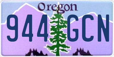 OR license plate 944GCN