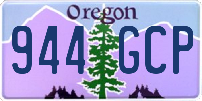 OR license plate 944GCP