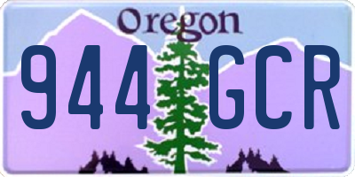 OR license plate 944GCR