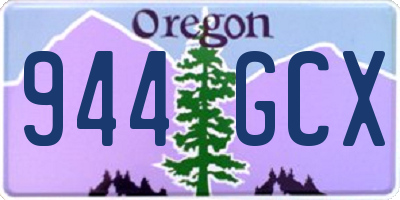 OR license plate 944GCX